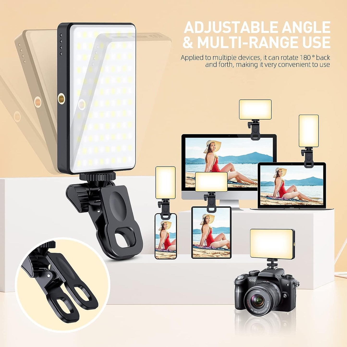 120 LED Phone Light, Selfie Light