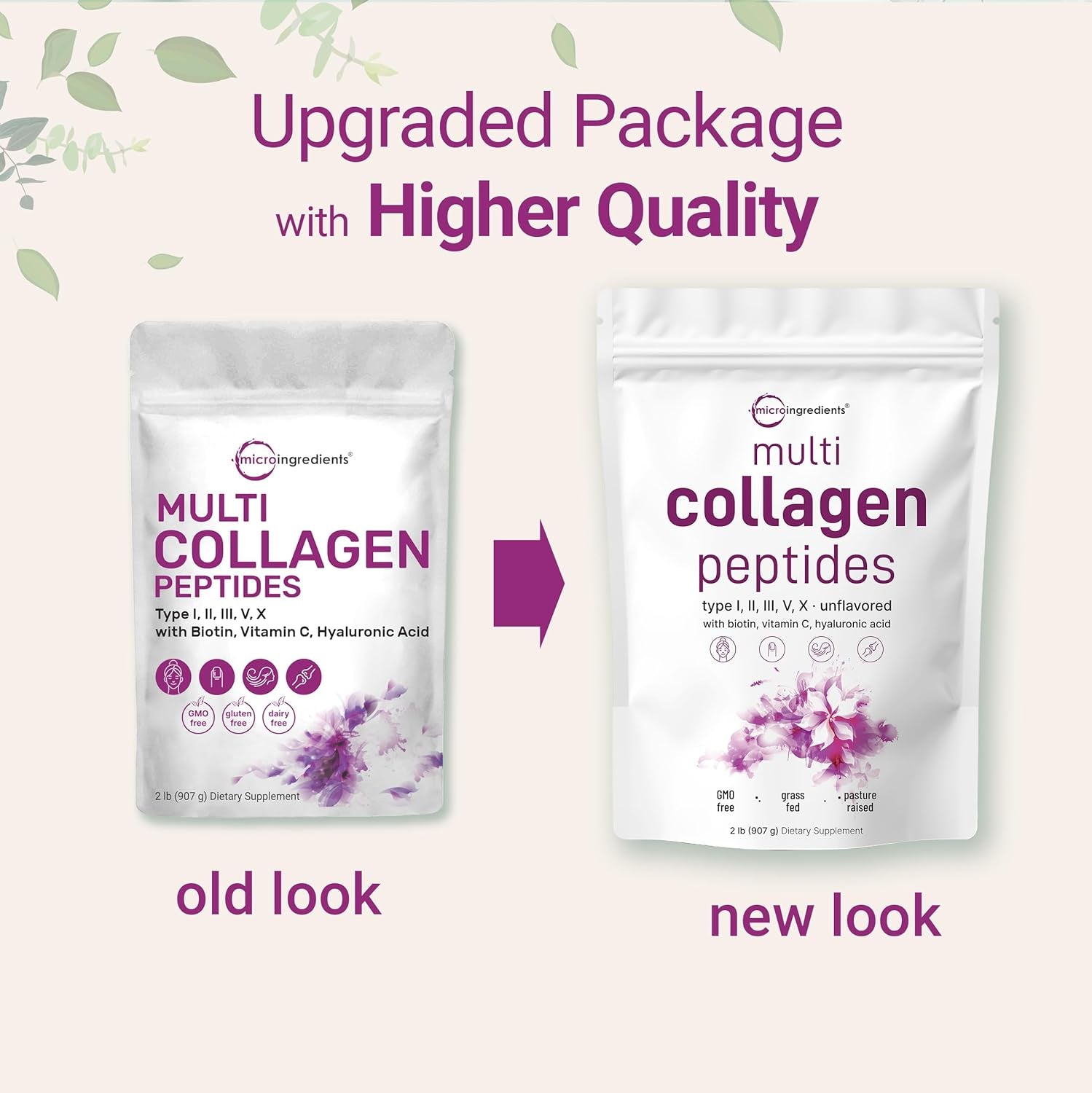 Multi Collagen Protein Powder, 2 Pounds